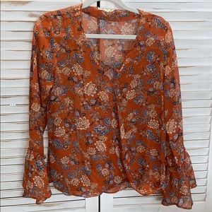 Sheer floral Boho Top